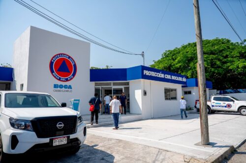 Alcaldesa Maryjose Gamboa ofrece nuevas instalaciones de la Dirección de Protección Civil Municipal de Boca del Río