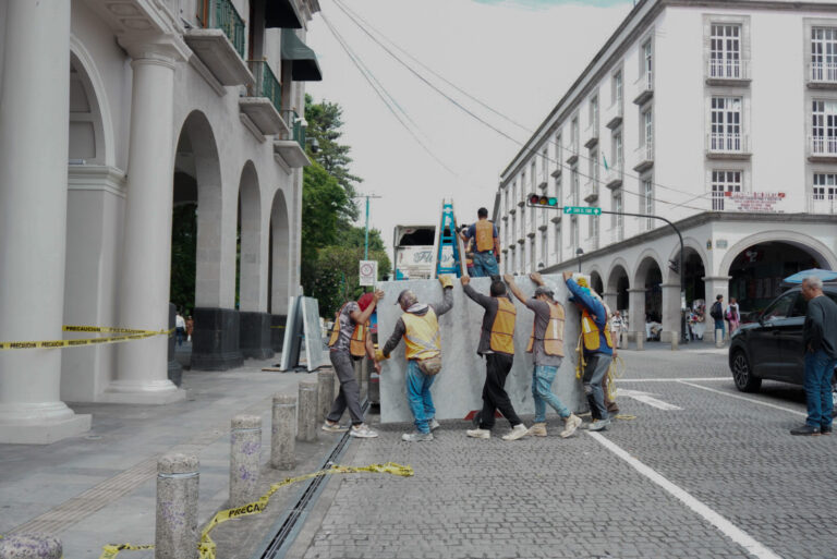 Llega más mármol al Palacio brillante de Gobierno/Foto: Yerania Rolón