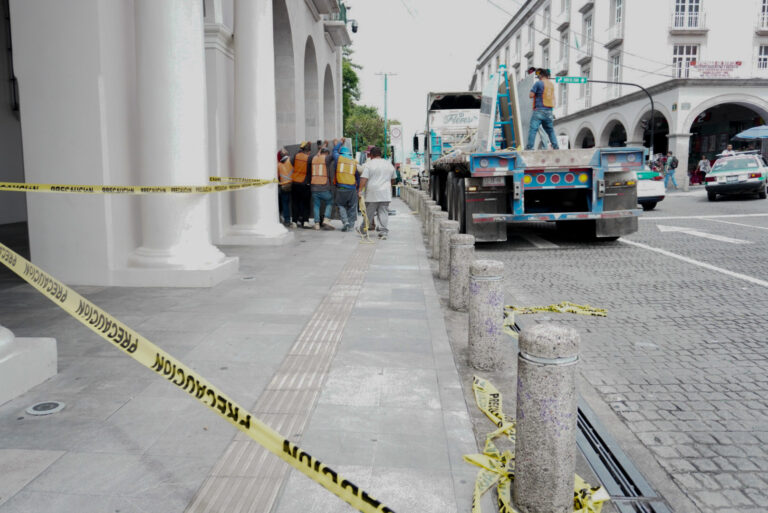 Llega más mármol al Palacio brillante de Gobierno/Foto: Yerania Rolón
