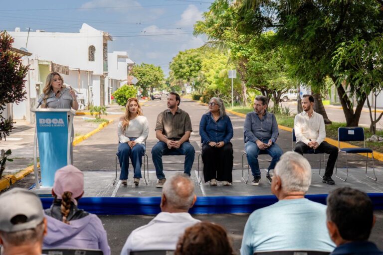 Maryjose Gamboa Torales inauguró y entregó la primera etapa de la rehabilitación de la calle Río Nilo