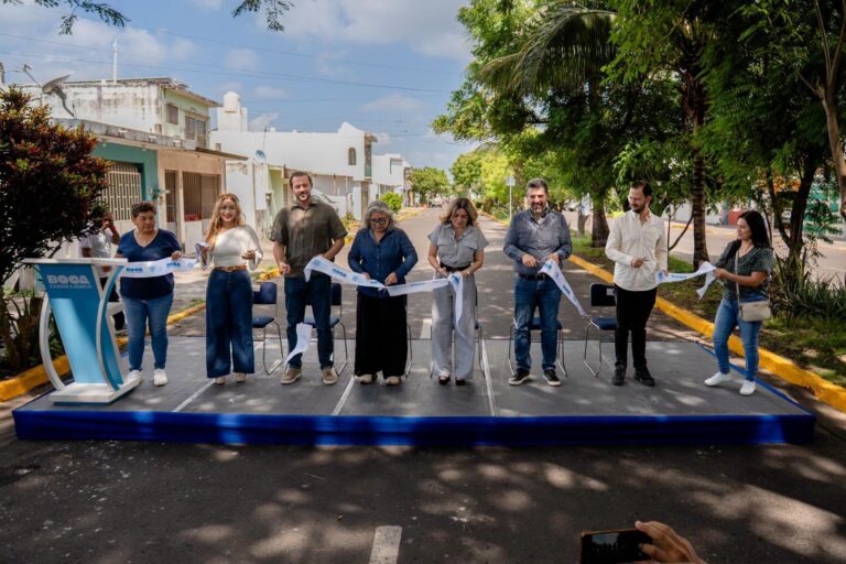 Maryjose Gamboa Torales inauguró y entregó la primera etapa de la rehabilitación de la calle Río Nilo