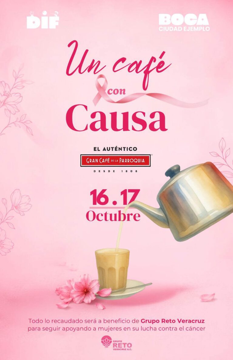 La alcaldesa de Boca del Río, Maryjose Gamboa, y la presidenta del DIF Municipal, María Paula Hakim Gamboa, presentaron la campaña “Un café con causa”