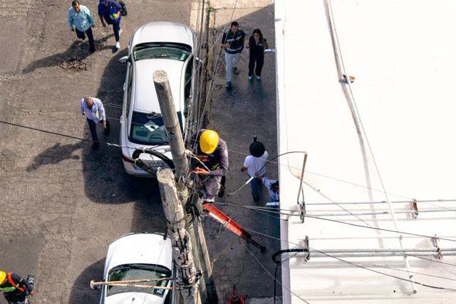 Alcaldesa de Boca del Río, Maryjose Gamboa Torales, encabezó el operativo realizado en el fraccionamiento Costa Verde