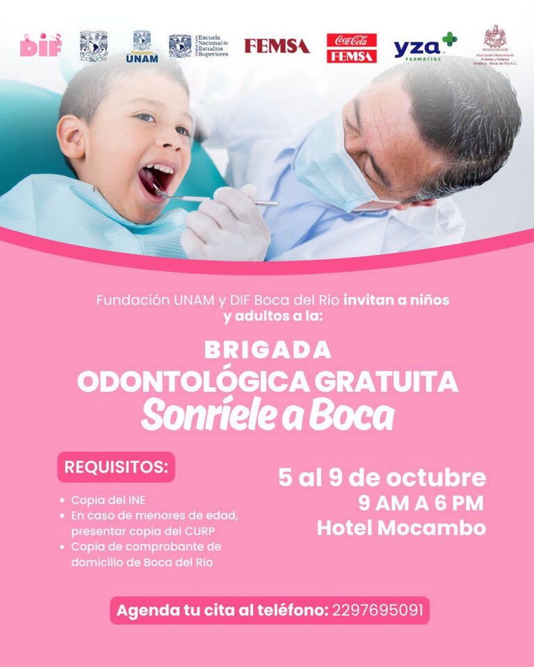 La presidenta municipal de Boca del Río, Maryjose Gamboa Torales y la presidenta del DIF municipal, María Paula Hakim Gamboa, presentaron la Brigada Odontológica Gratuita