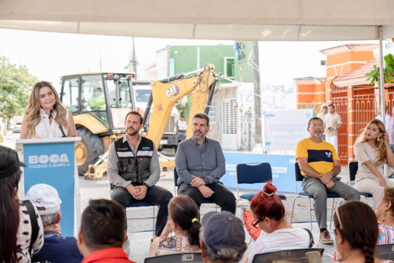 Alcaldesa Maryjose Gamboa da inicio al arranque de obra de repavimentación de la calle Domingo Utrera