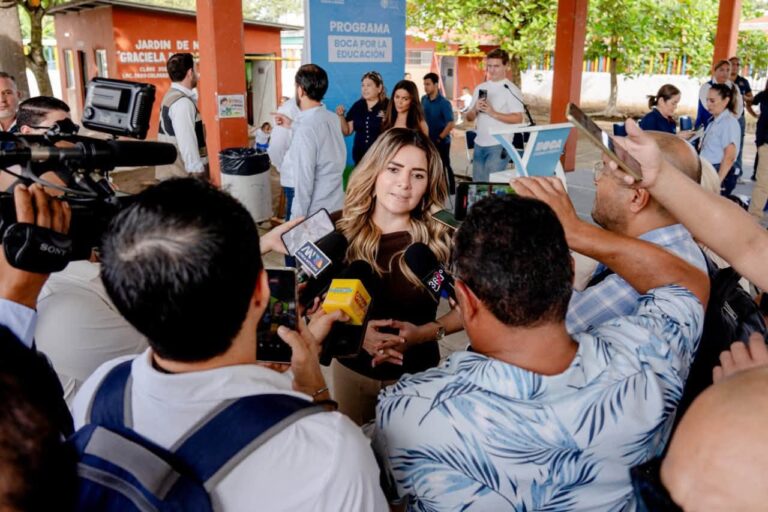 La Presidenta Municipal, Maryjose Gamboa Torales, presentó las primeras obras del programa “Boca por la Educación”
